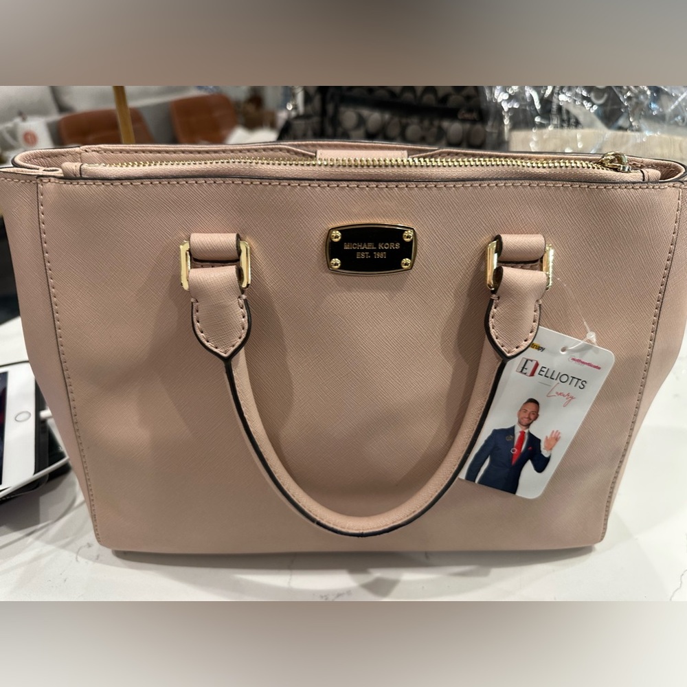 Michael Kors Blush Pink Saffino tote bag